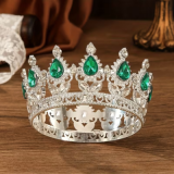 Корона мала ЗЕЛЕНА (в сріблі) №48